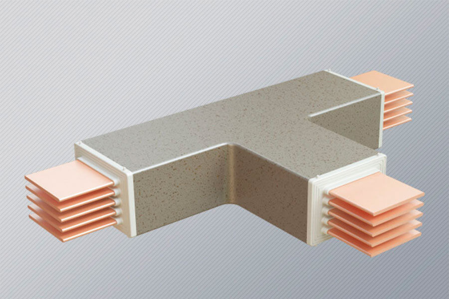 Разветлитель (тройник) шинопровод CR ATEX до 6300 Ампер в композитном материале